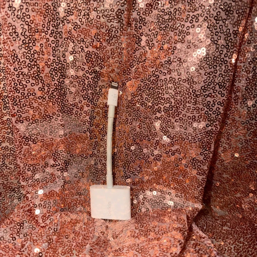 White Belkin Adapter